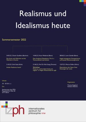 Poster: Realismus und Idealismus heute