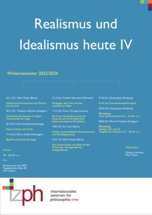 Poster: Realismus und Idealismus heute IV